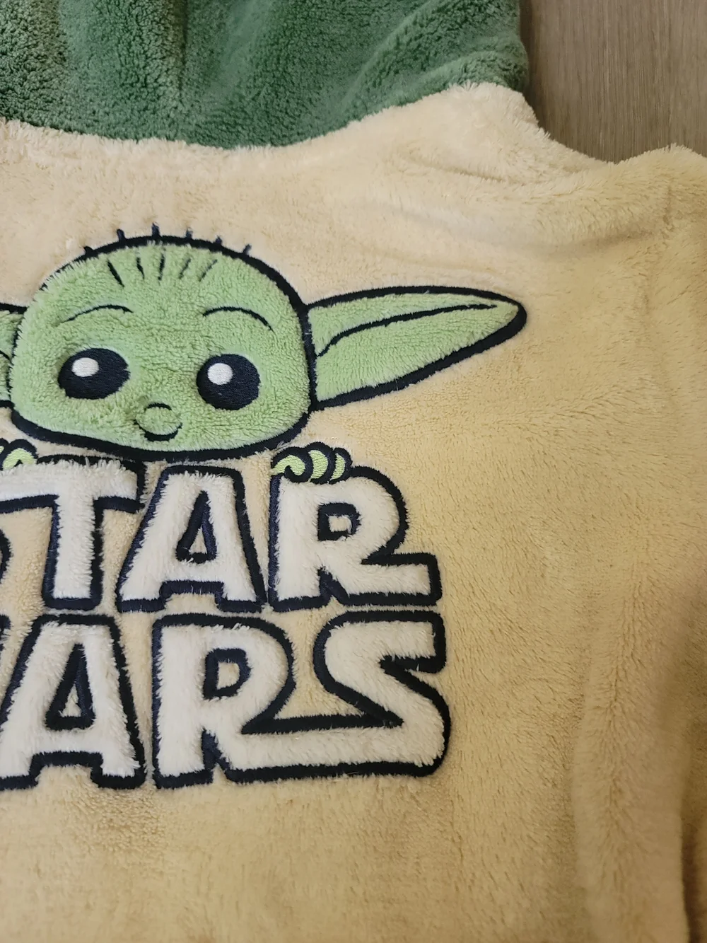 GAP Kids Star Wars Grogu Baby Yoda Plush Fleece Hooded Bathrobe Robe 5T 5 Years